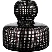 Marimekko Flower vaas Ø10 cm Clear-black