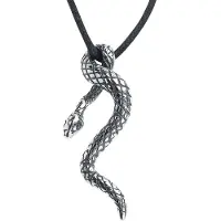 EtNox - Gothic Hanger - Snake - zilverkleurig - Maat Standard