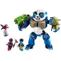 LEGO DREAMZzz 2-in-1 Logan, de machtige panda, fantasie speelgoed met 2 minifiguren, speelset met een dier dat omgebouwd kan worden, cadeau-idee voor jongens en meisjes vanaf 7 jaar, 71480