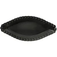 PotteryJo Tulipa ovale schaal 20x45 cm Almost black