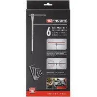 Facom 84TCD.J6 Inbus Haakse schroevendraaierset 2.5 mm, 3 mm, 4 mm, 5 mm, 6 mm, 8 mm 6-delig
