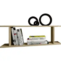 VCM Sirola wandkast met 1 vakSonoma eiken decor.