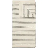 Broste Copenhagen Karl theedoek 50x70 cm Black-natural