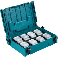 Makita 18V LTX Accu-set, 8 x 5.0Ah + Makpac