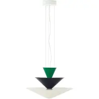 &tradition Gio LN14 hanglamp Ø60 cm Signal green-deep blue-ecru