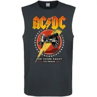 AC/DC Tanktop - Amplified Collection - For Those About To Rock - S tot XL - voor Mannen - actraciet | Maat L