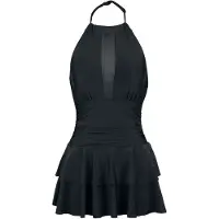 Forplay Zwemjurk - PEACH - S tot XXL - voor Vrouwen - zwart - Maat L