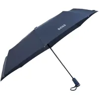 HUGO BOSS Paraplu Double B Pocket Umbrella Navy Donkerblauw