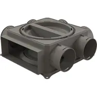 Ubbink luchtverdeelkast DB206H200x80 - 6 aansluitingen - met restrictieringen - 0188673