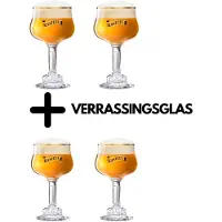 Kasteel 4x bierglas 33cl + VERRASSINGSGLAS