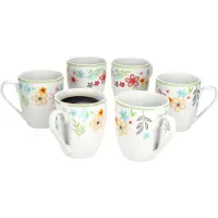 MamboCat Set van 6 Variant koffiemokken BLÜMCHEN