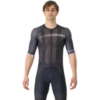 Castelli Climber's A/C korte mouw trui zwart donkergrijs, Maat XXL