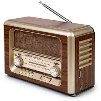 Kooltech Draagbare Bluetooth Radio Kooltech Retro AM/FM