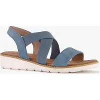 Natuform dames sandalen denim blauw maat 40