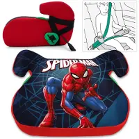 Sarcia.eu Spider-Man AUTOSSETEL voor kinderen, zitting MET BEL, autostoel voor jongen 15-36 kg, 125-150 cm