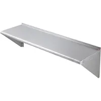 Sans marque Kruidenrek PRO - Wandrek - Wandplank - Wandmodel - 1219x356 mm RVS - 158 kg Belastbaar