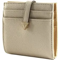 GUESS Kaarthoes Laurel SLG Tab Card Case Ivory Wit