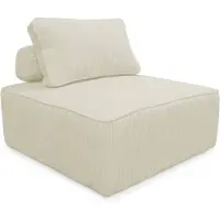 Sweeek Fauteuil corduroy 1 zitplaats Crème