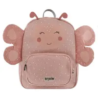 Trixie Rugzak - Mrs. Butterfly - Schooltas Waterafstotend - Boekentas voor Kind - Geschikt als Gymtas - Roze - Vlinder