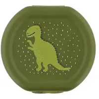 Trixie Set van twee snackdoosjes met clip - Mr. Dino - Makkelijk te openen - BPA-vrij - Voor School en Onderweg