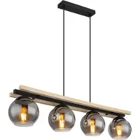 Globo Design Hanglamp Conni Hout 4 Lichts