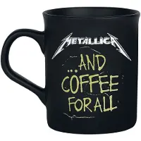 Metallica Kop - ... And Coffee For All - voor Geen - matzwart | Maat Standard