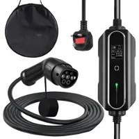 Sans marque Mobiele Auto laadkabel PRO - 13A -Thuislader - Type2 - 10 meter kabel autolader - 3kW - Voor Elektrisch Voertuig