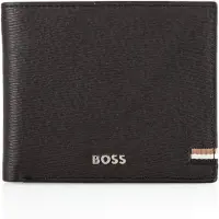HUGO BOSS Leren Portemonnee Iconic Wallet Black Zwart