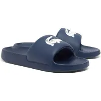 Lacoste SERVE SLIDE 1.0 125 1 CMA NVY/WHT Heren Slippers - navyblauw / wit
