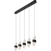 Lucide KLIGANDE - Hanglamp - LED Dimb. - 5x7,8W 2700K - Zwart