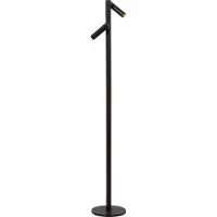 Lucide ANTRIM - Oplaadbare Leeslamp Binnen/Buiten - Accu/Batterij - LED Dimbaar - 2x2,2W 2700K - IP54 - Met draadloos oplaadstation - Zwart