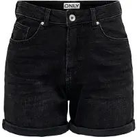 ONLY Onljosephine High Waist Regular Fit Shorts Dames Zwart S