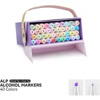 ARRTX - ALP Fine & Chisel - Alcohol based Art markers - 40 Pastel kleuren