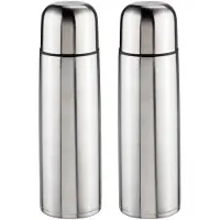 Hi Thermosfles - 2x - 0,5 liter - 25 cm - RVS - isoleerkan - thermoskan - koffiekan/theekan - voor warme / koude dranken