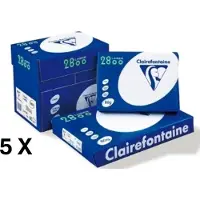 Clairefontaine 5 x Kopieerpapier Laser 2800 - A4 - 80gr - wit - 5 pak 500vel = doos