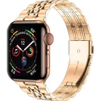 Mobigear Stalen Watch bandje geschikt voor Apple Watch Bandje Vouwsluiting | Monaco - 49/46/45/44 mm - Roségoud