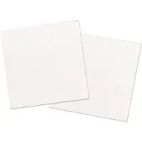 Folat Feest Servetten - 80x - wit - 33 x 33 cm - papier - lunch/diner servetjes