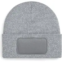 Beechfield Original Patch Beanie B445 - Heather Grey - One size