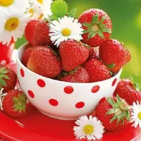 Ambiente - Lunch servetten - Strawberries In Bowl