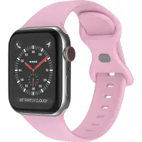 Mobigear Siliconen Watch bandje geschikt voor Apple Watch Bandje Druksluiting | Sport Dual - 49/46/45/44 mm - Lavendel
