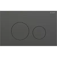 Geberit drukplaat sigma 40, 2-toets round rvs zwart chroom