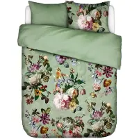 Essenza Dekbedovertrek Fleur Quiet Green Satijn-240 x 200 / 220 cm | Lits-Jumeaux