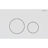 Geberit Sigma40 rond bedieningspaneel mat wit voor Sigma UP320 of UP720 inbouwreservoir