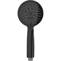 Wenko Douchekop diameter 11cm 5 Standen Abs Zwart - Handdouche - Douchen - Badkamer - Douche - 5 standen - Regendouche - Waterbesparend