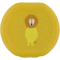 Trixie Set van twee snackdoosjes met clip - Mr. Lion- Makkelijk te openen - BPA-vrij - Voor School en Onderweg