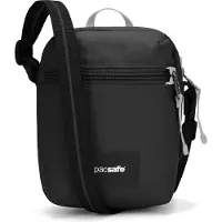 Pacsafe Schoudertas 'Go Micro' zwart / wit