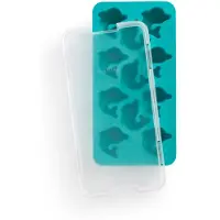 Lékué IJsblokjesvorm met deksel - Dolfijn - Turquoise