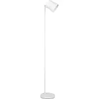 TRIO REALITY BLAKE - Vloerlamp - Wit mat - incl. 1x SMD 4,5 W - 4-stappen TOUCH - USB-aansluiting - Oplaadbaar - Snoerloos