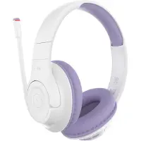 Belkin Soundform Inspirer, over-ear hoofdtelefoon voor kinderen, Bluetooth, wit/lavendel
