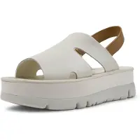 Camper Sandalen met riem 'Oruga Up' brokaat / wit